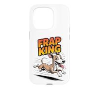 Frap King Cartoon Cool Breed Cute Comic Puppy Dog Whippet Case for iPhone 15 Pro