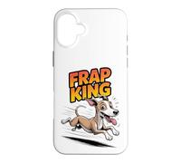 Frap King Cartoon Cool Breed Cute Comic Puppy Dog Whippet Case for iPhone 16 Plus