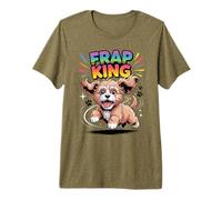 Frap King Cute Retro Fast Crossbreed Mix Breed Puppy Cavapoo Premium T-Shirt