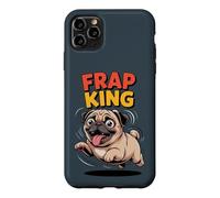 Frap King Cute Retro Fast Running Cartoon Puppy Dog Pug Case for iPhone 11 Pro Max