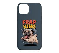 Frap King Cute Retro Fast Running Cartoon Puppy Dog Pug Case for iPhone 13