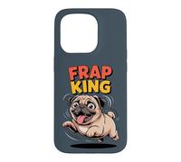 Frap King Cute Retro Fast Running Cartoon Puppy Dog Pug Case for iPhone 15 Pro