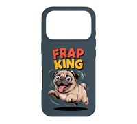 Frap King Cute Retro Fast Running Cartoon Puppy Dog Pug Case for iPhone 17 Pro