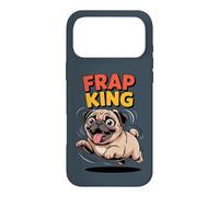 Frap King Cute Retro Fast Running Cartoon Puppy Dog Pug Case for iPhone 17 Pro Max