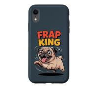 Frap King Cute Retro Fast Running Cartoon Puppy Dog Pug Case for iPhone XR