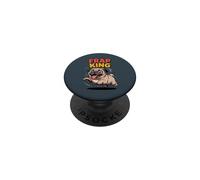 Frap King Cute Retro Fast Running Cartoon Puppy Dog Pug PopSockets Adhesive PopGrip