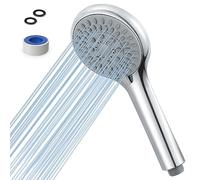 Frap Universal High Pressure Shower Head, Powerful 5 Mode Function, Easy-Cleaning Silicone Nozzles, Quick Installation, Removal Showerhead Water Saving Bath for Adults Children Pets,Chrome