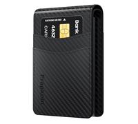 Frapkom Wallet for Men - RFID Blocking Bifold Slim Minimalist Credit Card Holder, Pop Up Wallet with Cash Slot, RFID Blocking, ID Window (Carbon Fiber)