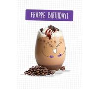 Frappe Birthday! - Funny Cartoon Birthday Card