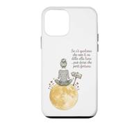 Frase Alla Luna Porta Fortuna Illustrazione Acquerello Case for iPhone 12 mini