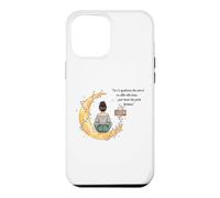 Frase Alla Luna Porta Fortuna Illustrazione Acquerello Case for iPhone 12 Pro Max