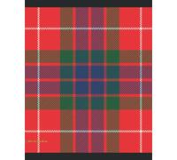 Fraser Clan Tartan Composition Notebook • Journal • Guest Book • Diary • 70 sheets • 140 numbered pages • College Rule • 8 x 10 inches