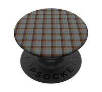 Fraser Darker Weathered Scottish Tartan Plaid Pattern PopSockets Adhesive PopGrip