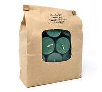 Fraser Fir - Bulk Tealight Candles - 50 Tealights Per Bag - Green Tealight Candles - Highly Scented - Made with Soy Wax - Handmade in The USA - Candeo Candle