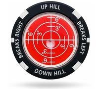 Fraser Fitness Golf Green Reader Level Ball Marker with High Precision Putting Green Reading Aid | Level Head Golf Marker With Bubble Level Golf Secret Santa| True Aim Ball Marker (Premium Red)