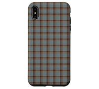 Fraser Weathered Scottish Tartan Small Check Plaid Pattern Case for iPhone XS Max