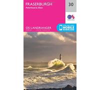 Landranger 30 Fraserburgh, Peterhead & Ellon Map With Digital Version, Pink One Size