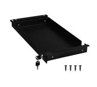 Frassie 17 inch Under Desk Pull-Out Drawer with Lock Office Mounted Sliding Metal Pencil Drawer for Standing Desk