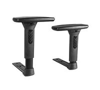 Frassie Height Adjustable Chair Armrest Pair, Gaming Boss Chair Arms Set Replacement,Black (3D)