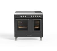 Fratelli Amalfi 700110 90cm Wide Matt Black Induction Freestanding Range Cooker
