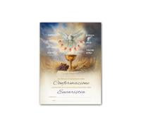 Fratelli Bonella - Diploma in Parchment Paper in Remembrance of First Communion and Confirmation - Pack of 25 Pieces - Made in Italy