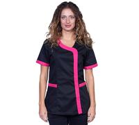 Fratelli ditalia Shirts Model Work Black Summer Woman Hairstyle Beautician Aesthetic Center, Black, XL