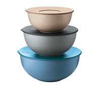 Fratelli Guzzini Kitchen Active Design CONTAINERS Set of 3, N/C, Beige/Grey/Blue, 28x13.8 cm