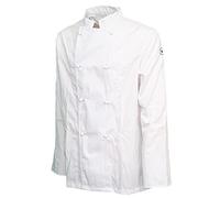 Fratelliditalia Chef's Tunic Jacket Cotton White with Buttons Classic Uniform M/48