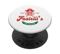 Fratelli's Italian Eatery Vintage Retro Foodie print PopSockets Adhesive PopGrip