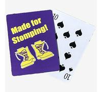 Fraternity Gift - Black and Gold Game Cards Keepsake for Brothers, Crossing Gifts, Founders Day, Greek Life, Initiation, Graduation, Decorations (Omega-Boots)