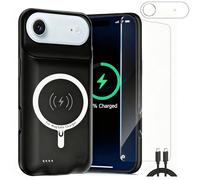 Fraternize Battery Case for iPhone Air, Upgraded 10000mAh Rechargeable Portable Battery - Extended Charger Case With Integrated Wireless Charging - Power Bank