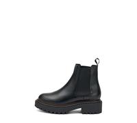 Frau - Leather Beatles with Double Welt, Black, 6 UK