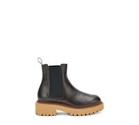 Frau - Leather Beatles with Double Welt, Darkbraunnut, 5 UK