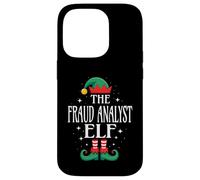 Fraud Analyst Elf Job Title Funny Christmas Matching Xmas Case for iPhone 14 Pro