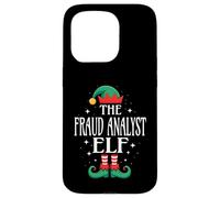 Fraud Analyst Elf Job Title Funny Christmas Matching Xmas Case for iPhone 15 Pro