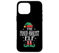 Fraud Analyst Elf Job Title Funny Christmas Matching Xmas Case for iPhone 16 Pro Max