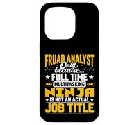 Fraud Analyst Job Title - Funny Fraud Investigator Examiner Case for iPhone 15 Pro