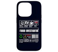 Fraud Investigator Packaging & Handling Label Coffee Wine Case for iPhone 14 Pro