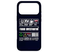 Fraud Investigator Packaging & Handling Label Coffee Wine Case for iPhone 17 Pro Max