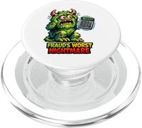 Fraud's Worst Nightmare Monster Accountant PopSockets PopGrip for MagSafe