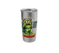 Fraud's Worst Nightmare Monster Accountant Stainless Steel Insulated Tumbler