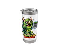 Fraud's Worst Nightmare Monster Accountant Stainless Steel Insulated Tumbler