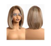 Frauen Haare 13x4 Lace Front Human Hair Wigs Ombre Light Blonde Short Straight Bob Lace Frontal Wigs for Women Daily Use Remy Human Hairs Hairs Extensions
