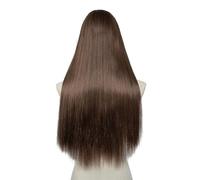 Frauen Haare 24 inch Synthetic U Part Clip in Hair Extension Clip-on Natural Thick False Fake Long Straight Hairpieces Hairs Extensions(Lgiht Brown)