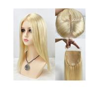 Frauen Haare Hairpieces 5"×5" Silk Top Lace Closure Hairs Topper with Baby Clip in Human Haires Toppers Brazilian Remy Hair Blonde Straight Hairs Extensions(8 inches)