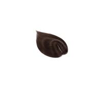 Frauen Haare Human Hair Topper 7X13CM Silk Base Top Hairpiece for Women Hair Pieces Clip in Topper Hair Extenstions Hairs Extensions(18 inches,Dark Brown)