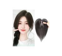 Frauen Haare Human Hair Wispy Bangs Hair Clip Fringe with Temples Hairpieces Curved Bangs for Daily Wear Hairs Extensions(Natural black)