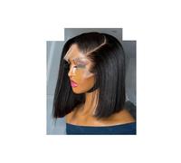 Frauen Haare Straight Short Bob Wig 180 Density Lace Front Human Hair Wigs Pre Plucked 5X5 Closure Remy Hair Wig Hairs Extensions(8inches)