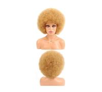 Frauen Haare Synthetic Afro Kinky Curly Wig With Bangs, Cosplay Wig For Women Hairs Extensions(Dark Blonde)
