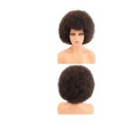 Frauen Haare Synthetic Afro Kinky Curly Wig With Bangs, Cosplay Wig For Women Hairs Extensions(Light Brown)
